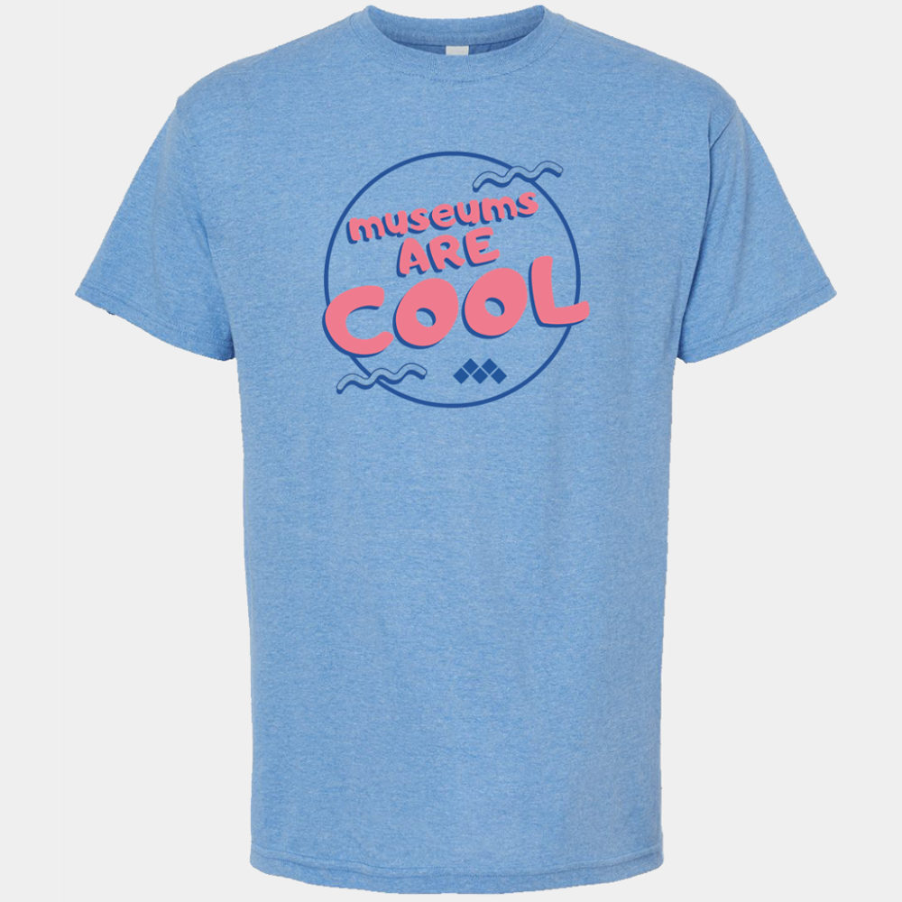 Museums Are Cool - Unisex T-shirt (Lt Heather Blue)